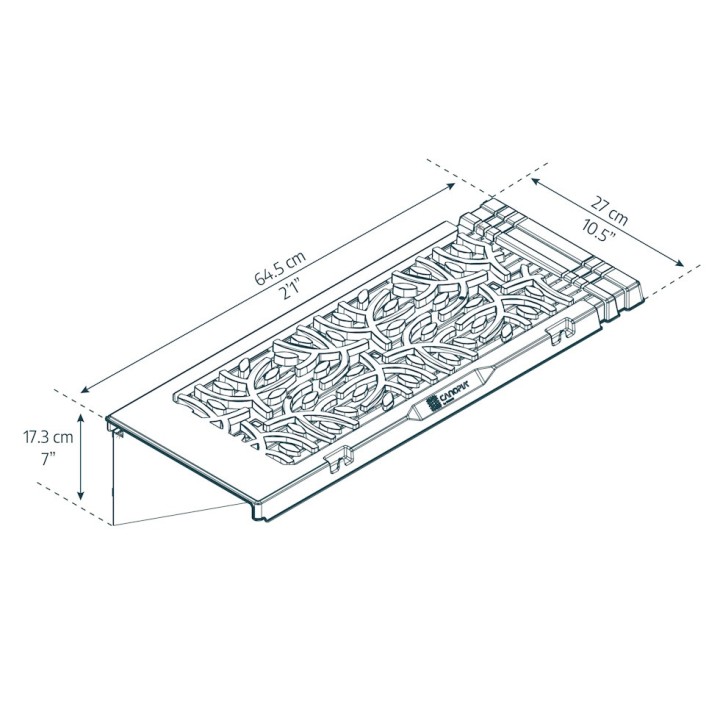Kit d’étagères Canopia pour serre de jardin - motif feuilles (6 étagères)