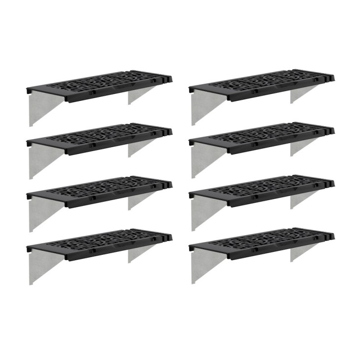 Kit d’étagères Canopia pour serre de jardin - motif feuilles (8 étagères)
