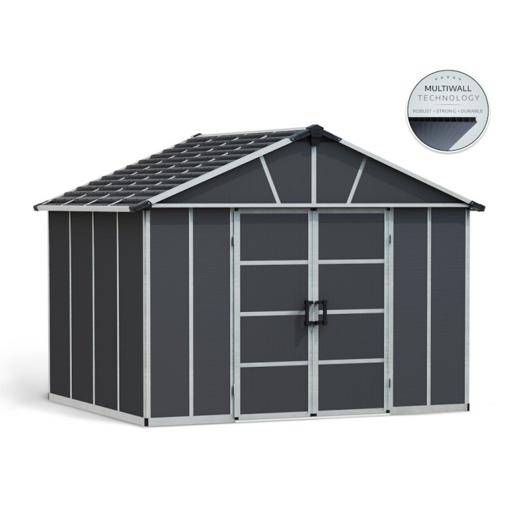 Abri de jardin Yukon Canopia - Sol inclus