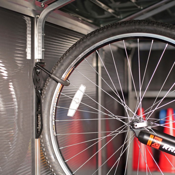 Porte-vélo vertical pour les abris Yukon, Skylight et Rubicon - Canopia