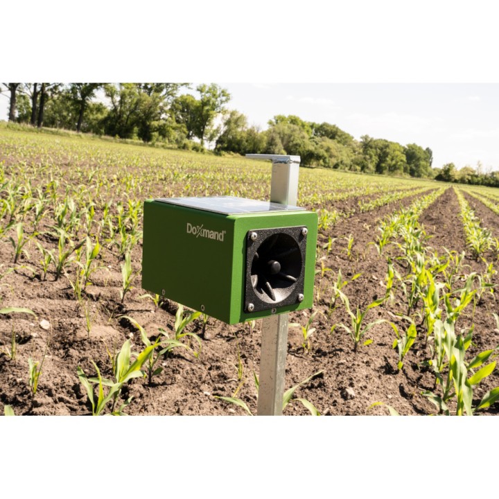 Répulsif gibier ultrason solaire Doxmand DUAL, surface couverte 2 haRépulsif Effaroucheur gibier ultrason solaire Doxmand DUAL, 