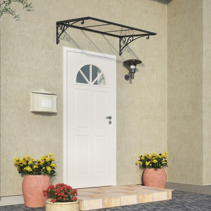 Auvent de porte Venus en kit Canopia - vitrage transparent -135,5 x 88 cm