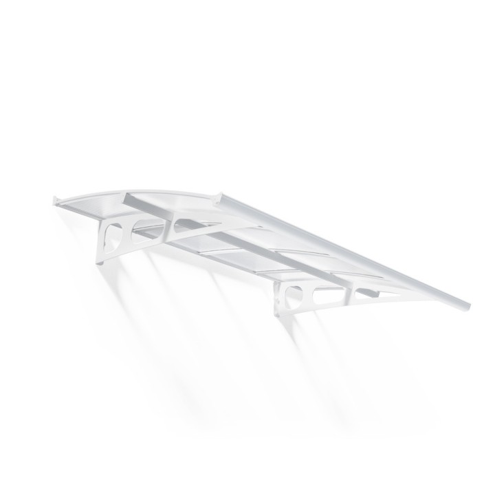 Marquise de porte Bordeaux Canopia - Vitrage translucide