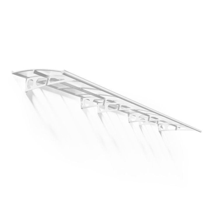 Marquise de porte Bordeaux Canopia - Vitrage translucide
