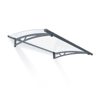 Auvent de porte Altair en kit Canopia - Vitrage transparent