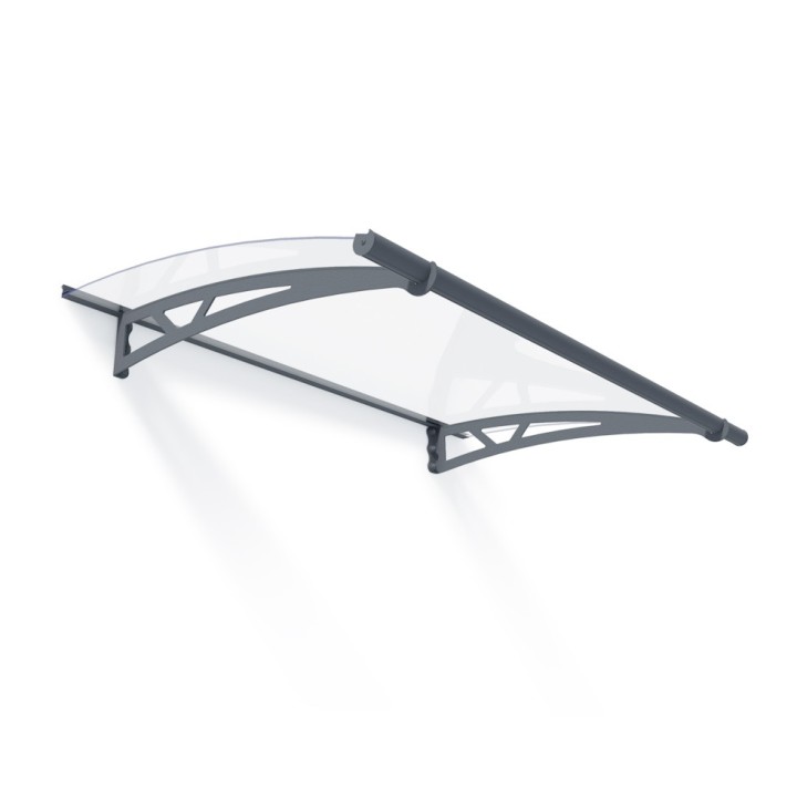 Auvent de porte Altair en kit Canopia - Vitrage transparent