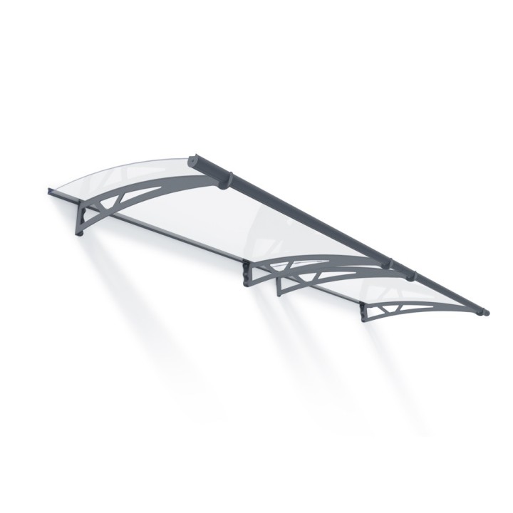 Auvent de porte Altair en kit Canopia - Vitrage transparent