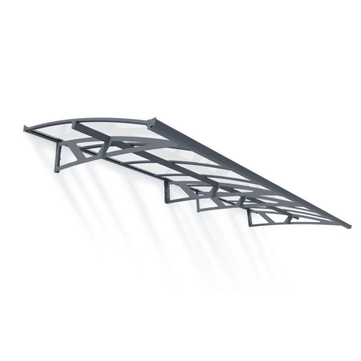 Auvent de porte Amsterdam en kit Canopia - Vitrage transparent