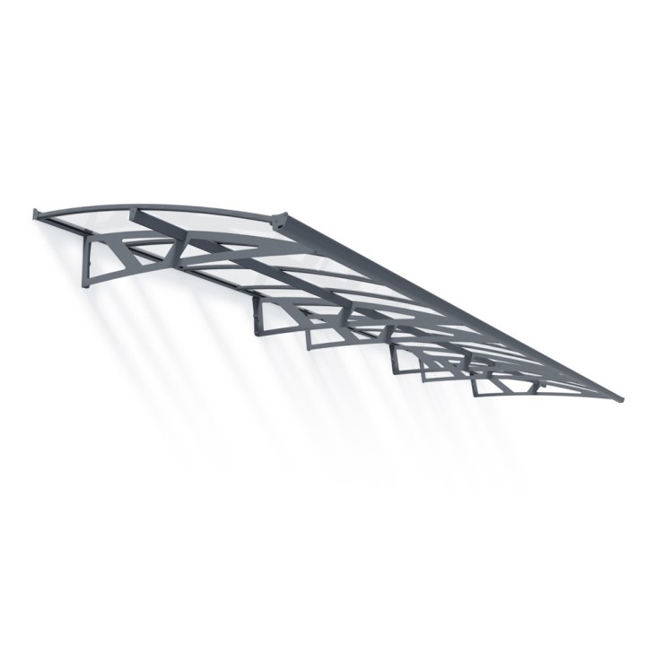 Auvent de porte Amsterdam en kit Canopia - Vitrage transparent