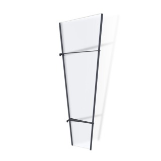 Auvent de porte Pegasus en kit Canopia - Vitrage transparent - 170,5 x 63,5 cm