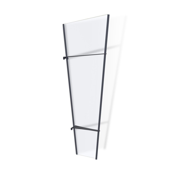 Auvent de porte Pegasus en kit Canopia - Vitrage transparent - 170,5 x 63,5 cm