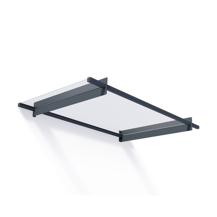 Auvent de porte Nancy en kit Canopia - Vitrage transparent