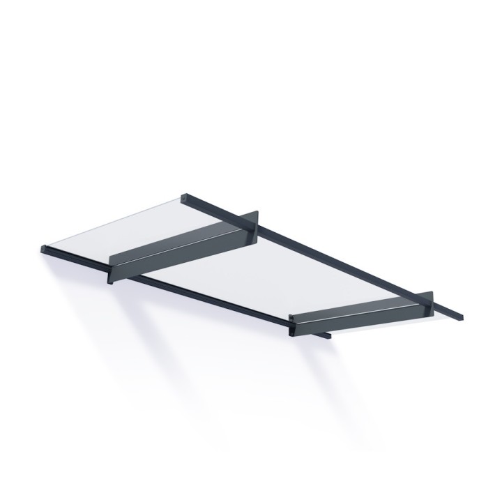 Auvent de porte Nancy en kit Canopia - Vitrage transparent