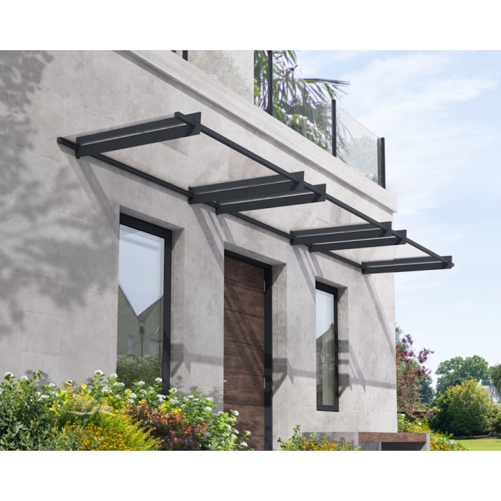 Auvent de porte Nancy en kit Canopia - Vitrage transparent