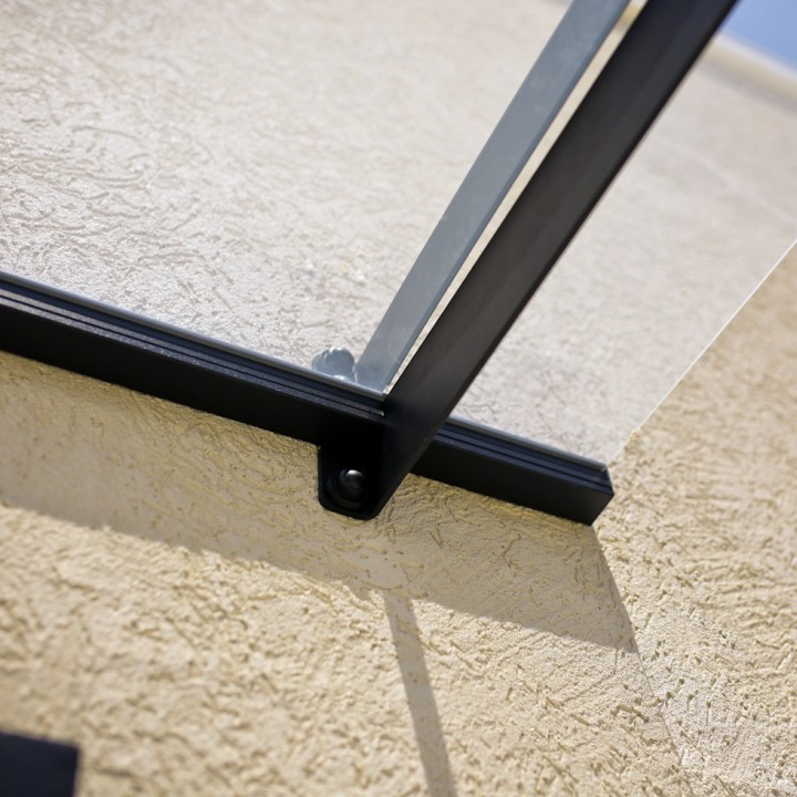 Auvent de porte Nancy en kit Canopia - Vitrage transparent