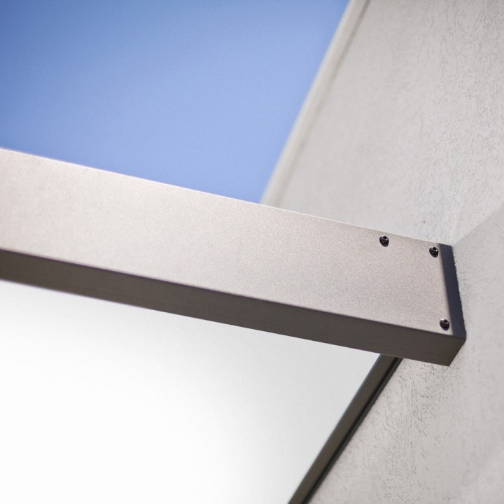 Auvent de porte Sophia Canopia - Vitrage blanc translucide