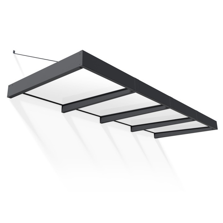 Auvent de porte Sophia XL Canopia - Vitrage blanc