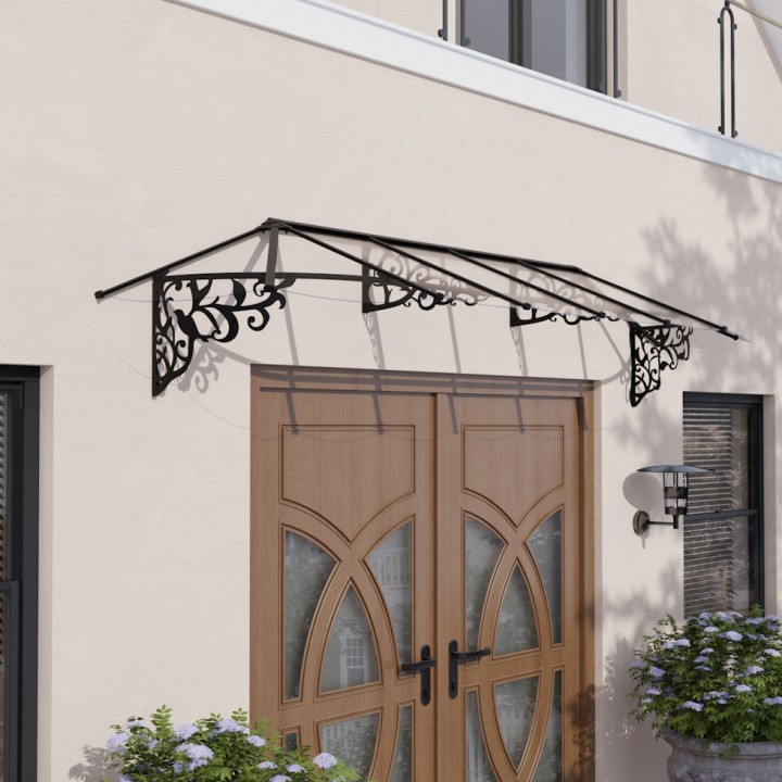 Marquise de porte Lily en kit Canopia - Vitrage transparent