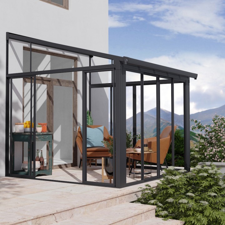 Solarium Sanremo Canopia - En kit - 9,4 m²