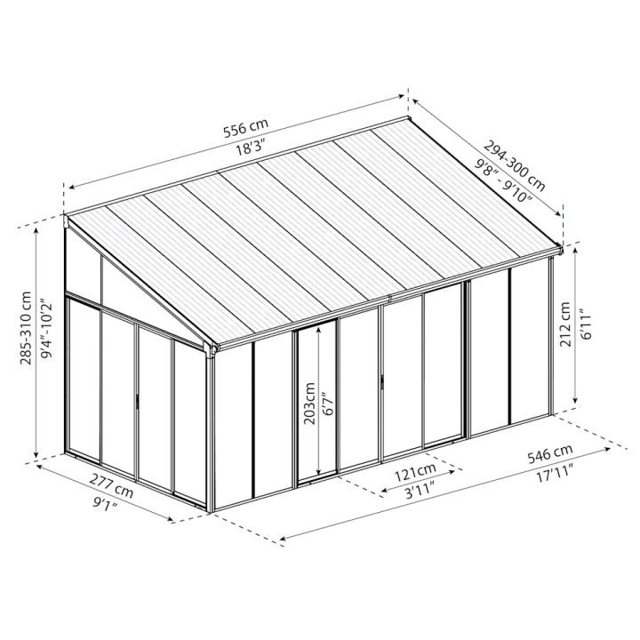 Véranda Sanremo Canopia - 16,7 m²