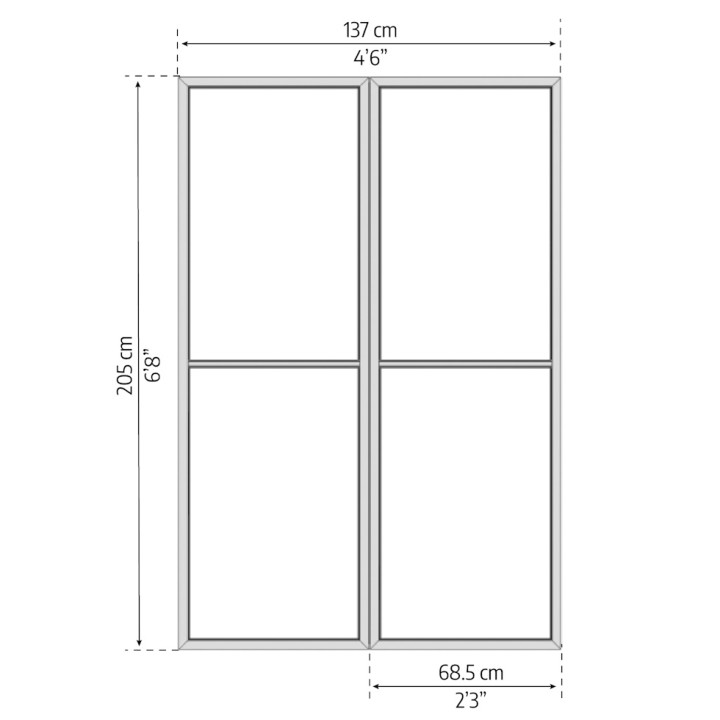 Kit de porte moustiquaire Canopia pour Sanremo - Blanc