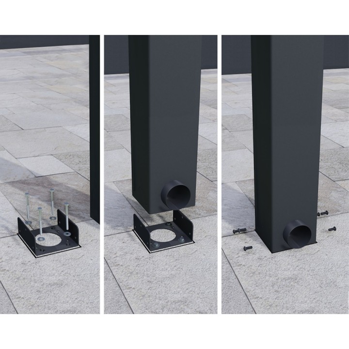 Pergola Stockholm Canopia - Structure grise