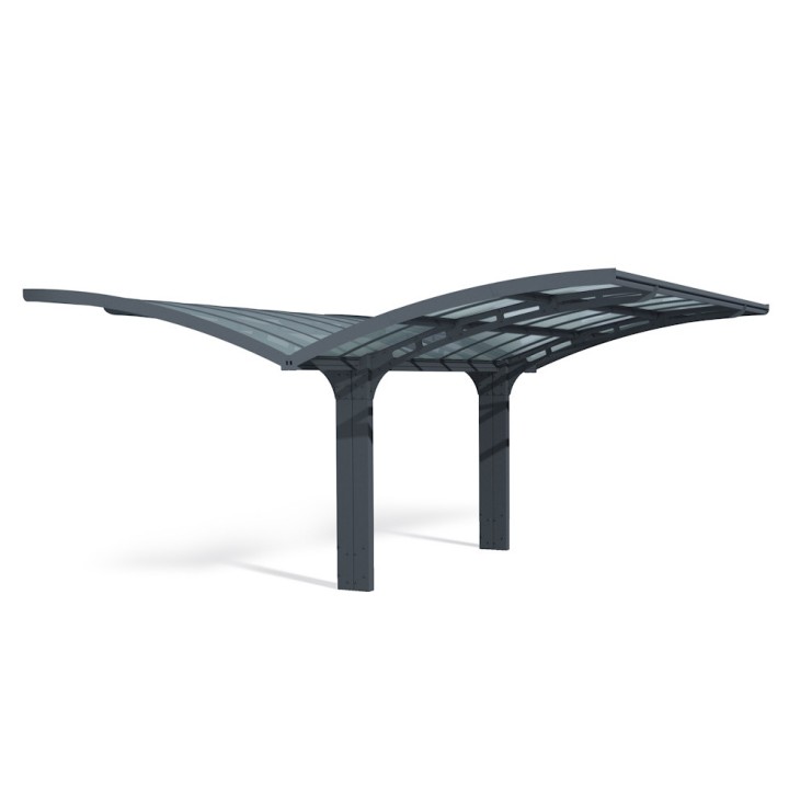 Carport Arizona double breeze wings & arch en kit Canopia