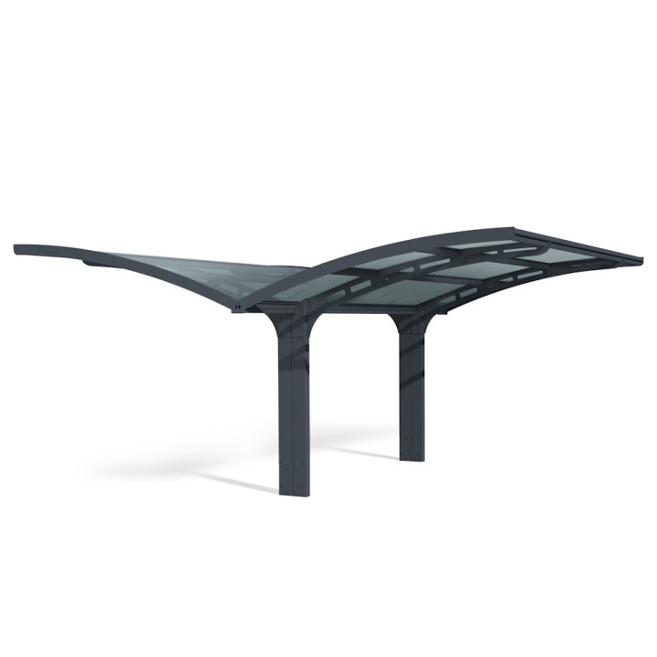 Carport Arizona double wave wings & arch en kit Canopia