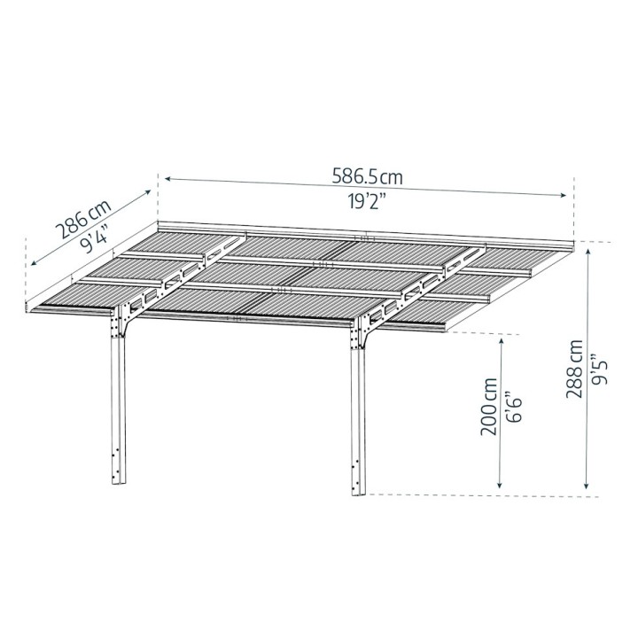 Carport Sidney flat wave Canopia