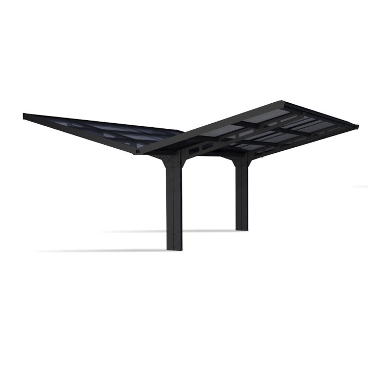 Carport double Sydney Ailes Noires Canopia (rupture de stock)