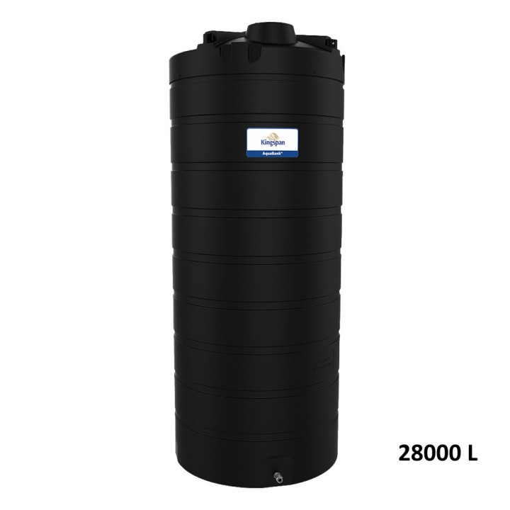 Cuves stockage eau AquaBank Kingspan simple paroi, connexion partie basse 3'', 22000L à 28000L