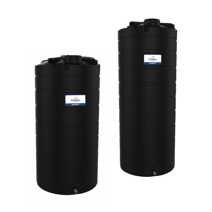 Cuves stockage eau AquaBank Kingspan simple paroi, connexion partie basse 3'', 22000L à 28000L