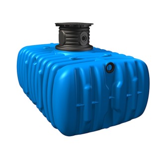 Kit récupérateur d'eau Habitat Premium Flat 3000 L