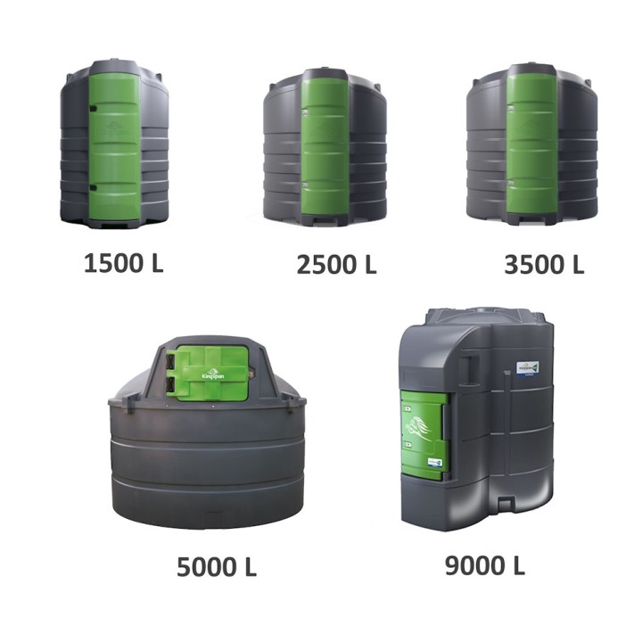 Cuves gasoil fixes FuelMaster Kingspan 1500 L à 9000 L compteur numérique, 79 L/min