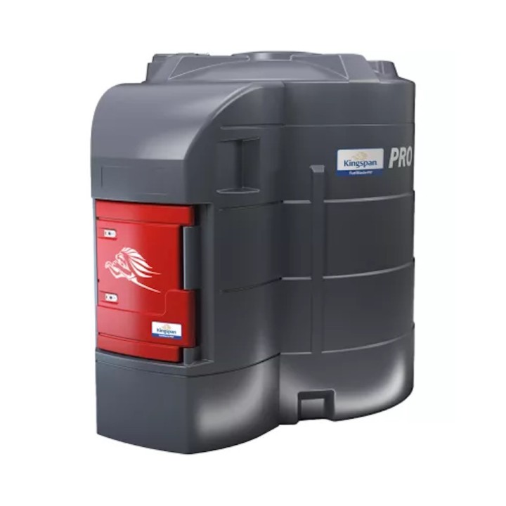 Cuves gasoil fixes FuelMaster PRO Kingspan 1500 L à 9000 L gestion des utilisateurs 4G/LTE avec enrouleur, 79L/min