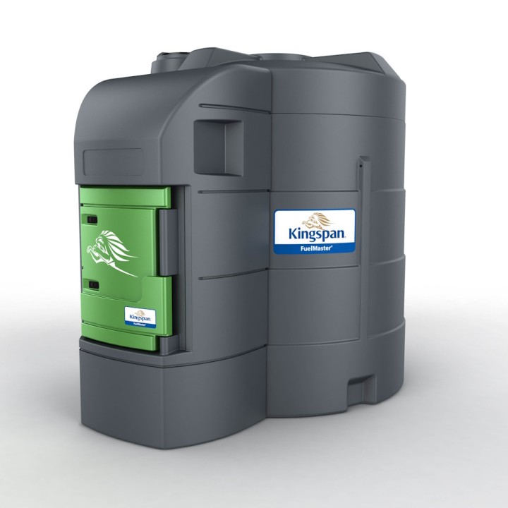 Cuves gasoil fixes FuelMaster Kingspan 1200 L à 9000 L avec KRAN ET PULSEUR, 72 L/min
