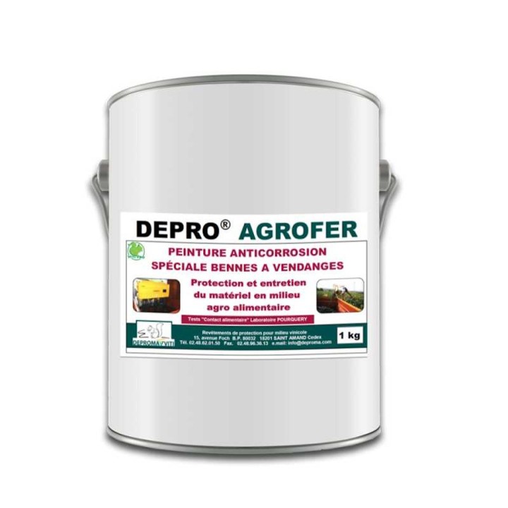 Peinture contact alimentaire AGROFER VITI DEPROMA, plusieurs couleurs 1 kg
