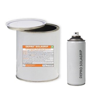 Antidérapant pour sols glissants DEPRO SOLAGRIP, incolore, aérosol ou 1L