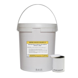 Mortier époxy spécial béton DEPRO SOLFIX COLOR 15, plusieurs couleurs 10 kg