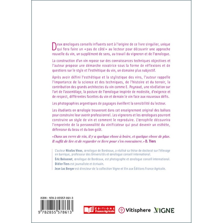 Styles et esthétique du vin