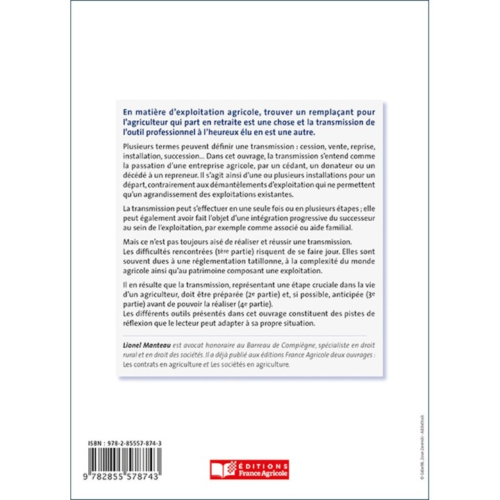 Le guide de la transmission de l'exploitation agricole