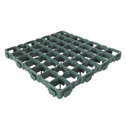 Dalle Alvéolaire de Stabilisation de Sol, Engazonnement et Paddock NIDAPLAST Nidagrass NG040 Verte - 50x50cm