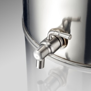 Robinet inox 1/2" pour fûts alimentaires