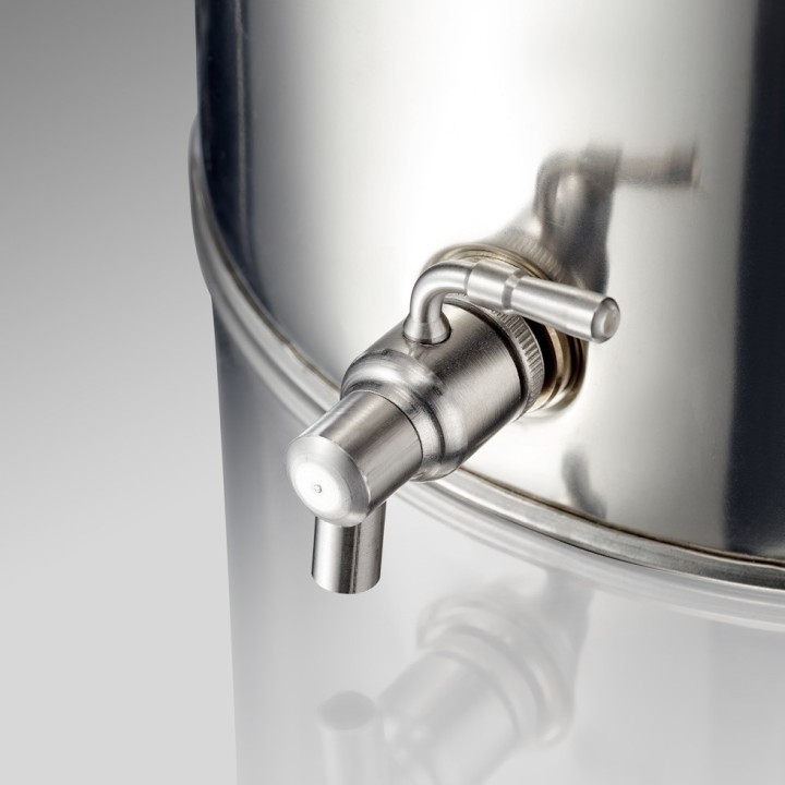 Robinet inox 1/2" pour fûts alimentaires