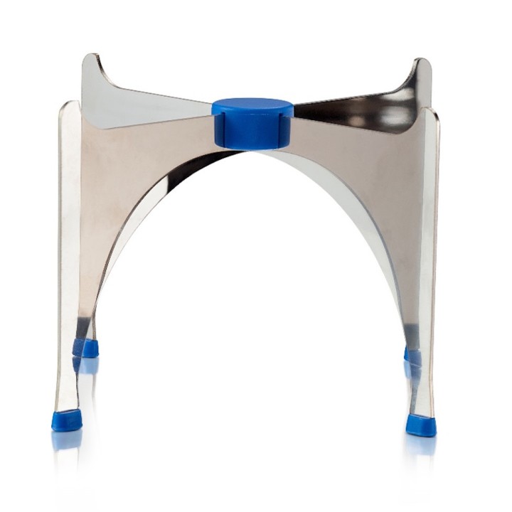Petit fût inox alimentaire soudé, avec robinet + support 5 L