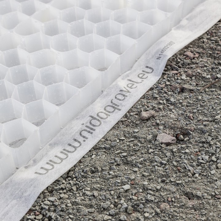 Dalle de Stabilisation de Gravier PRO Nidagravel 129+ Nidaplast, Standard Blanche - 1,2 x 0,8 m, à l'unité