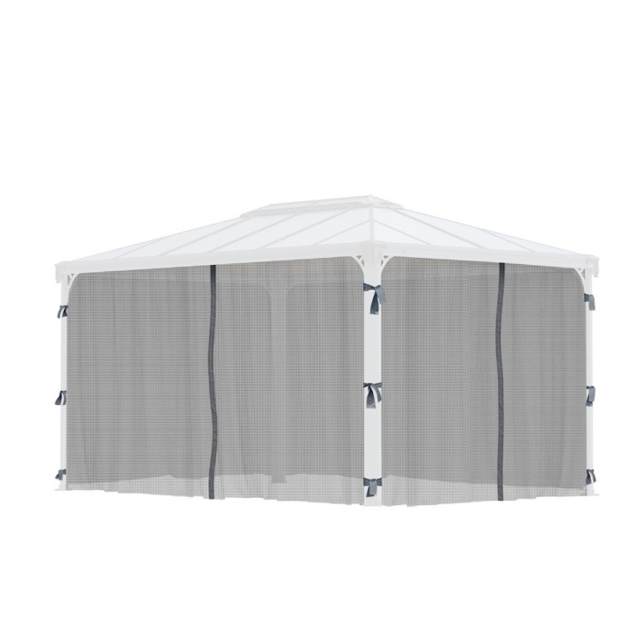 Filets gris Canopia pour tonnelles Martinique 4300 - 217 x 401 cm