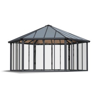 Tonnelle de jardin fermée en kit Garda Canopia 595 x 517 cm