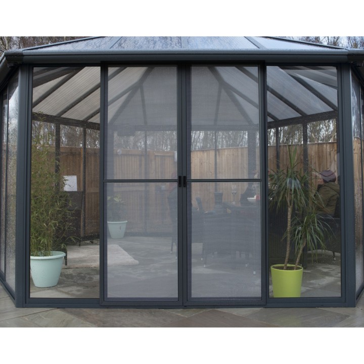 Tonnelle de jardin fermée en kit Garda Canopia 595 x 517 cm