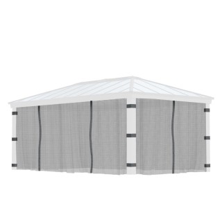 Filets gris Canopia pour tonnelles Dallas - 533 x 212 cm